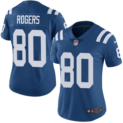 Indianapolis Colts #80 Limited Chester Rogers Royal Blue Nike NFL Home Women Vapor Untouchable jerseys->youth nfl jersey->Youth Jersey